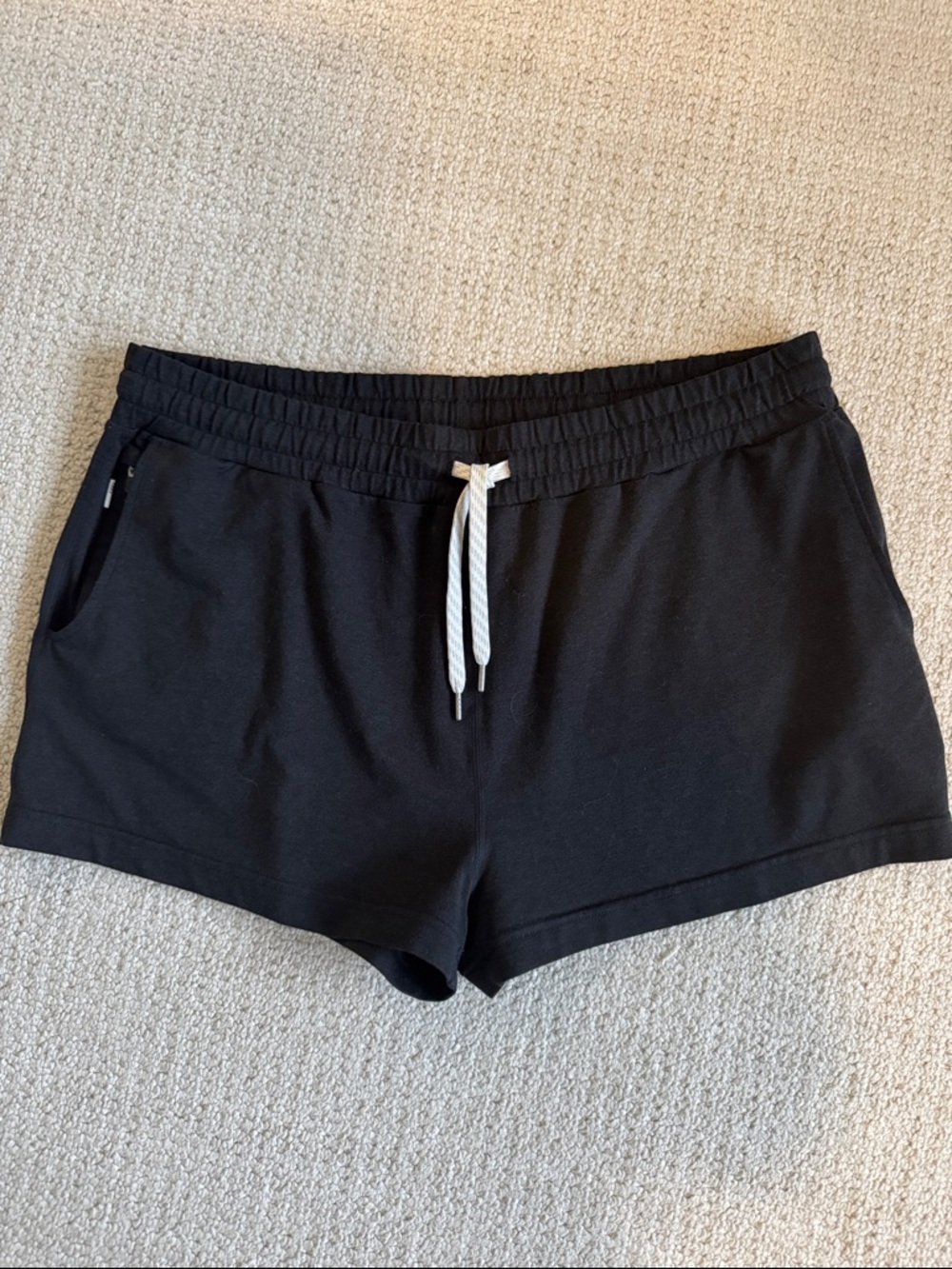 Vuori Black Women's Drawstring Lounge Shorts
